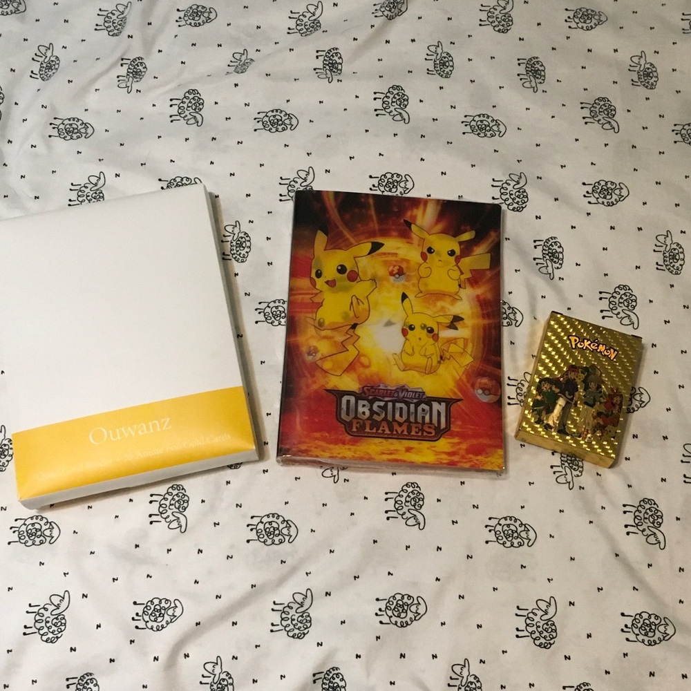 Pokémon TCG Obsidian Flames Sleeved Card Deck with Pikachu Design